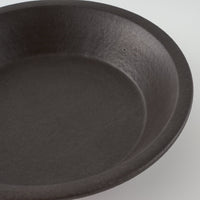 作家 長谷川哲也 浅鉢18cm(黒) 作家 長谷川哲也 陶磁器作家もの