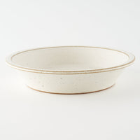 作家 長谷川哲也 浅鉢21cm(白) 作家 長谷川哲也 陶磁器作家もの