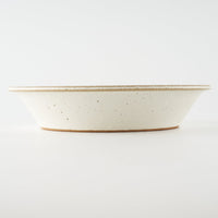 作家 長谷川哲也 浅鉢21cm(白) 作家 長谷川哲也 陶磁器作家もの