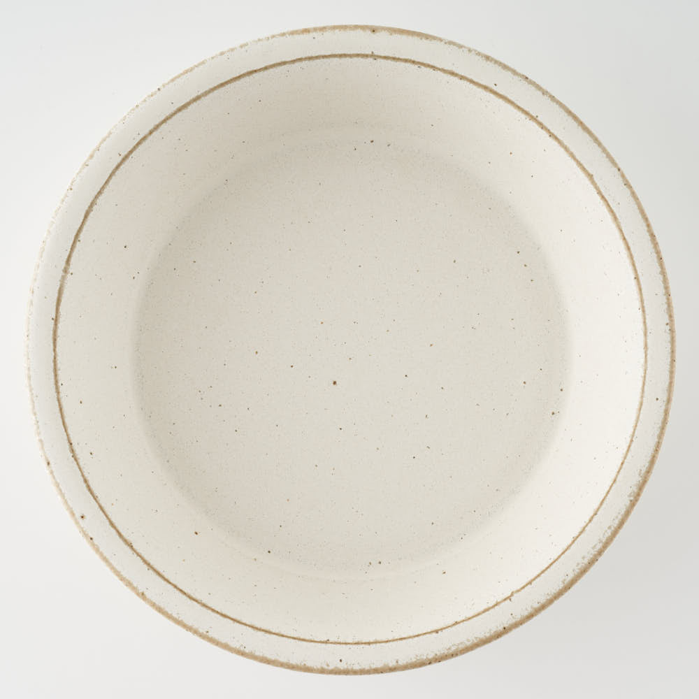 作家 長谷川哲也 浅鉢21cm(白) 作家 長谷川哲也 陶磁器作家もの