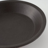 作家 長谷川哲也 浅鉢21cm(黒) 作家 長谷川哲也 陶磁器作家もの