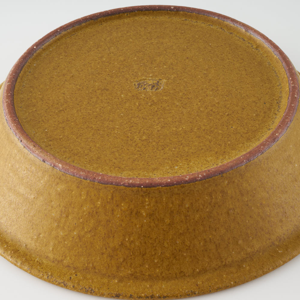 作家 長谷川哲也 浅鉢21cm(芥子) 作家 長谷川哲也 陶磁器作家もの