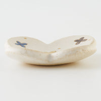 作家 岡洋美 花紋はし置き 作家 岡洋美 陶磁器作家もの