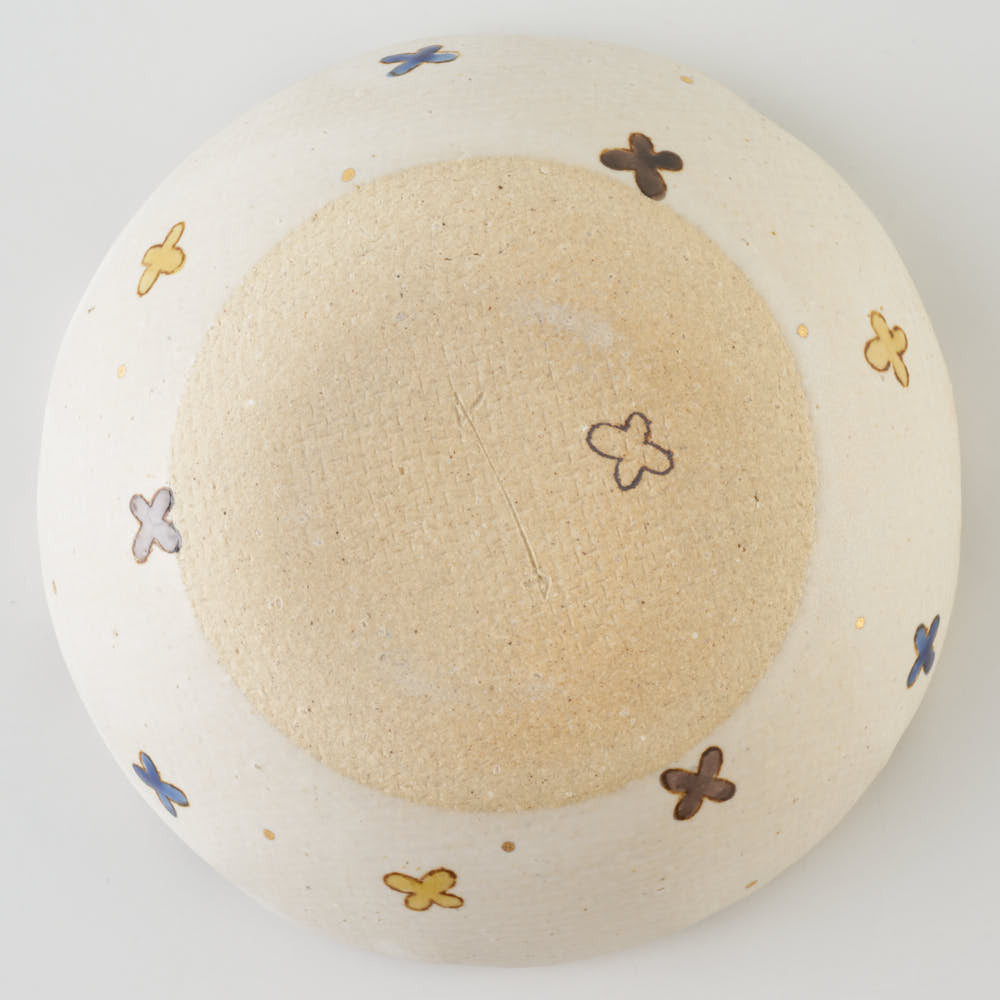 作家 岡洋美 花紋花型豆鉢 作家 岡洋美 陶磁器作家もの