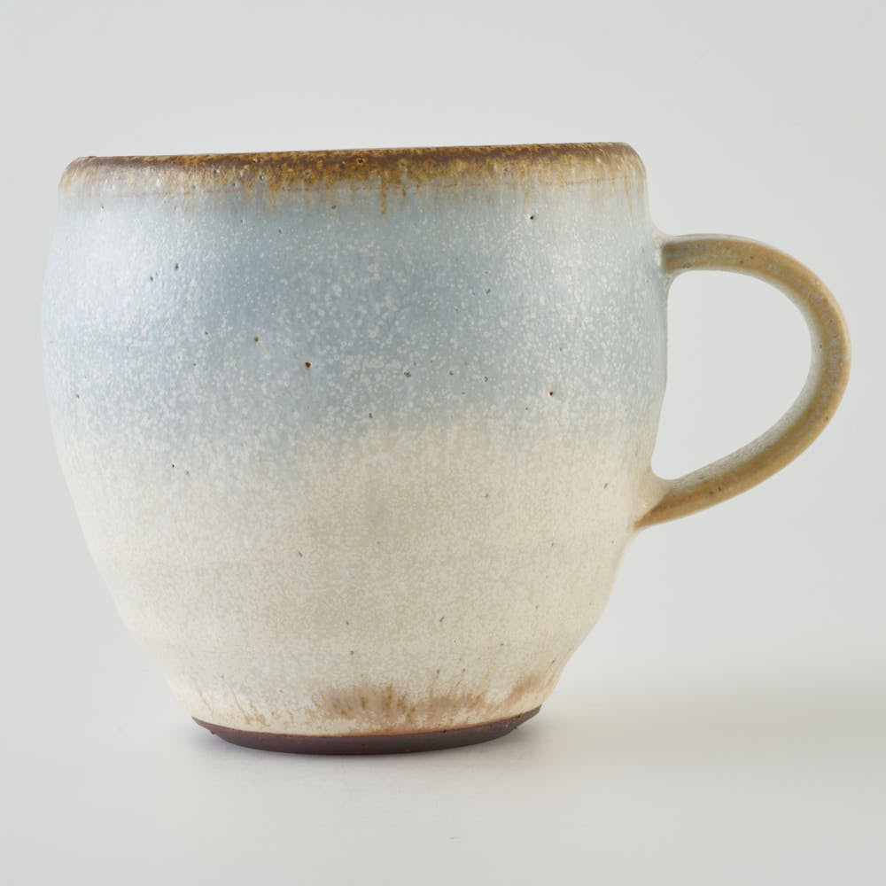 作家 岡洋美 ブルーマグカップ (縦長) 作家 岡洋美 陶磁器作家もの