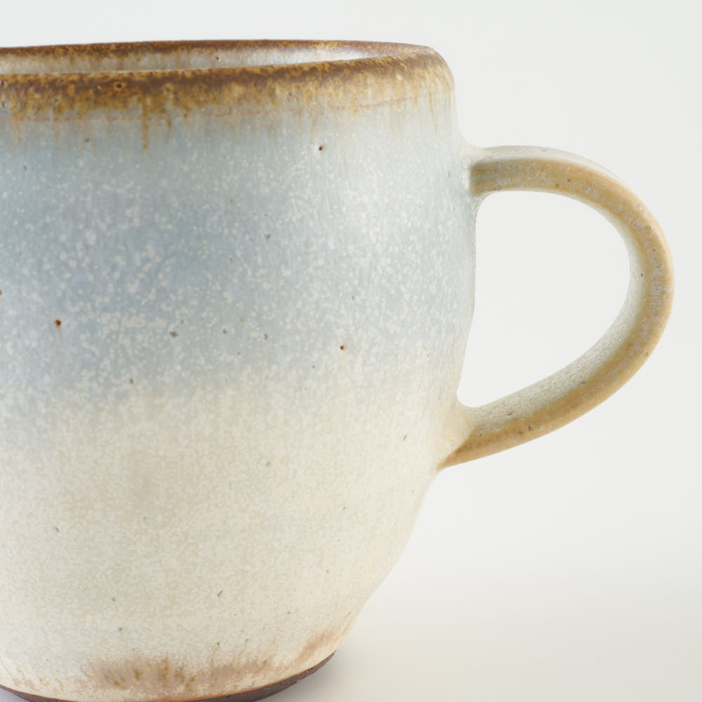 作家 岡洋美 ブルーマグカップ (縦長) 作家 岡洋美 陶磁器作家もの