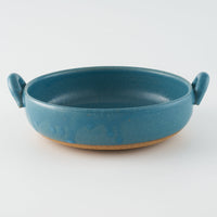 萬古焼 藍窯 グラタン皿(ブルー) 萬古焼 藍窯堀内製陶所 萬古焼