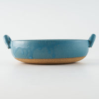 萬古焼 藍窯 グラタン皿(ブルー) 萬古焼 藍窯堀内製陶所 萬古焼
