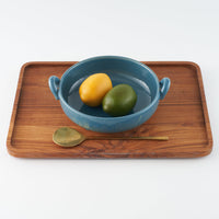 萬古焼 藍窯 グラタン皿(ブルー) 萬古焼 藍窯堀内製陶所 萬古焼