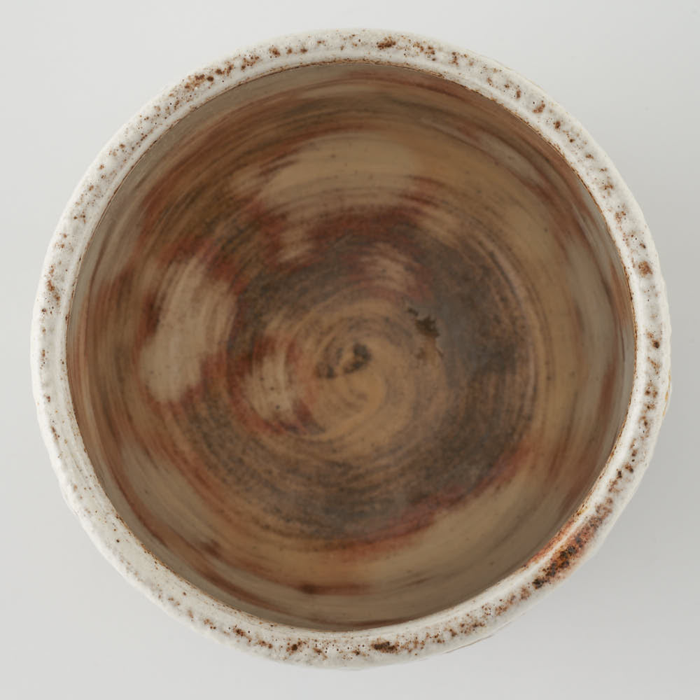 作家 綿島 康浩 白三島手湯吞 作家 綿島康浩 陶磁器作家もの