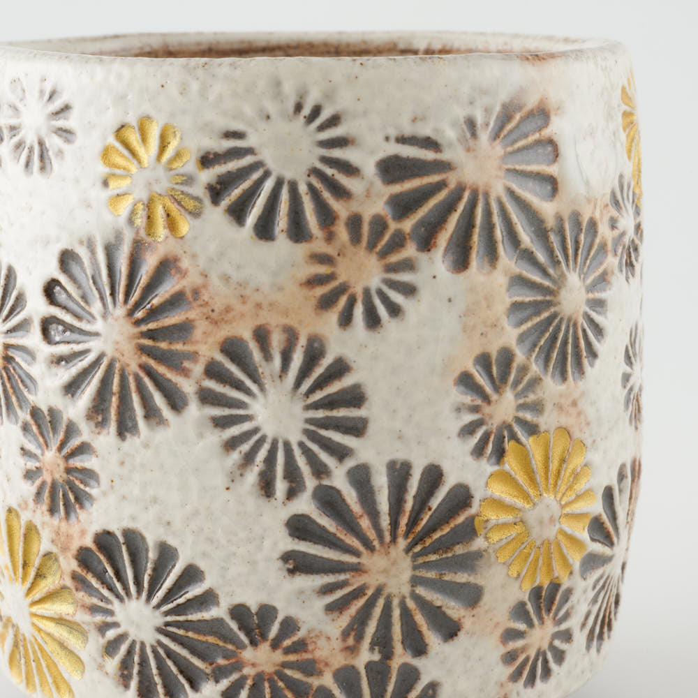 作家 綿島 康浩 白三島手湯吞 作家 綿島康浩 陶磁器作家もの