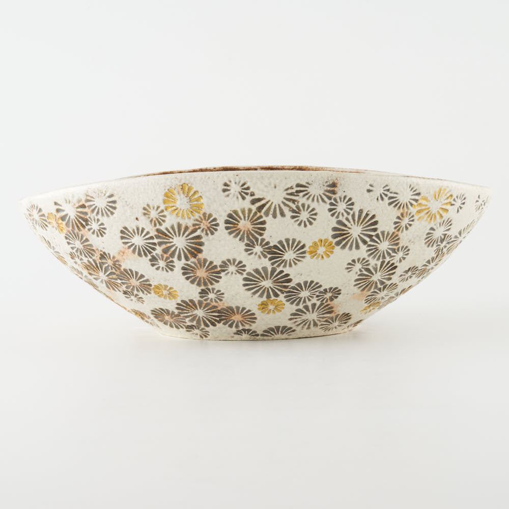 有田焼　伊万里　梶原 謙一郎製作　錦龍渕　縄手果物鉢　透し鉢　年代物 有田焼 伊万里 梶原 謙一郎製作 錦龍渕 縄手果物鉢 透し鉢 年代物