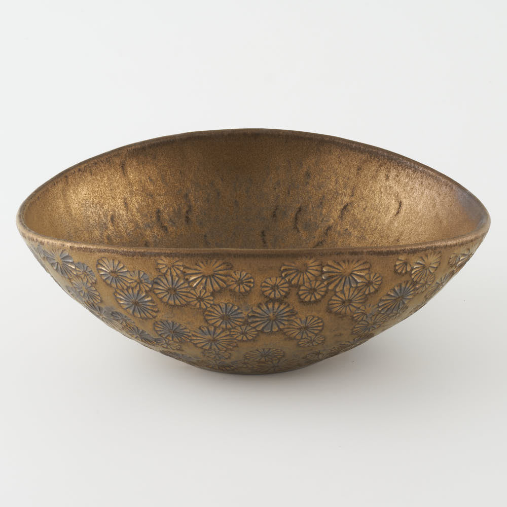 作家 綿島 康浩 黒釉7寸扁鉢 作家 綿島康浩 陶磁器作家もの