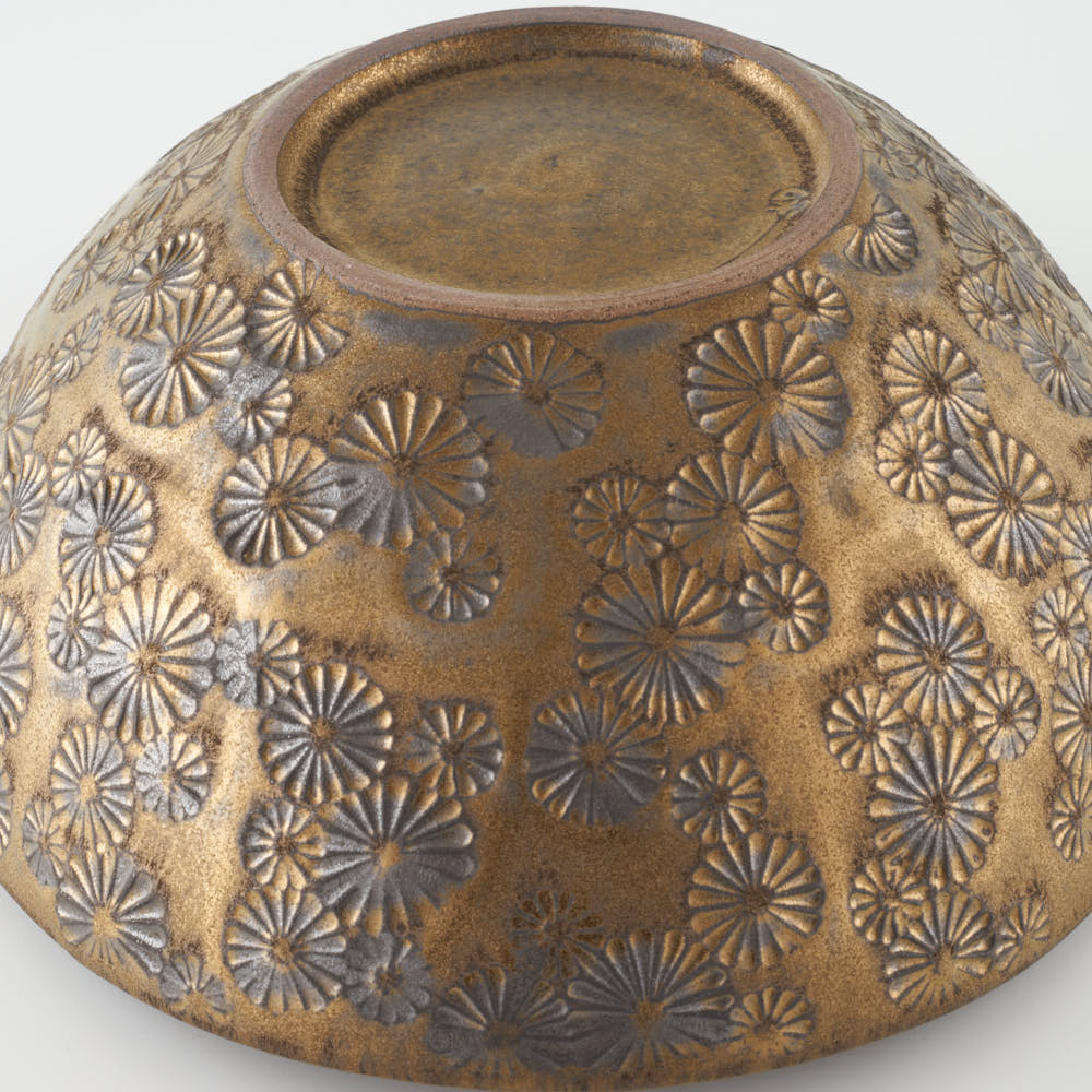 作家 綿島 康浩 黒釉7寸扁鉢 作家 綿島康浩 陶磁器作家もの