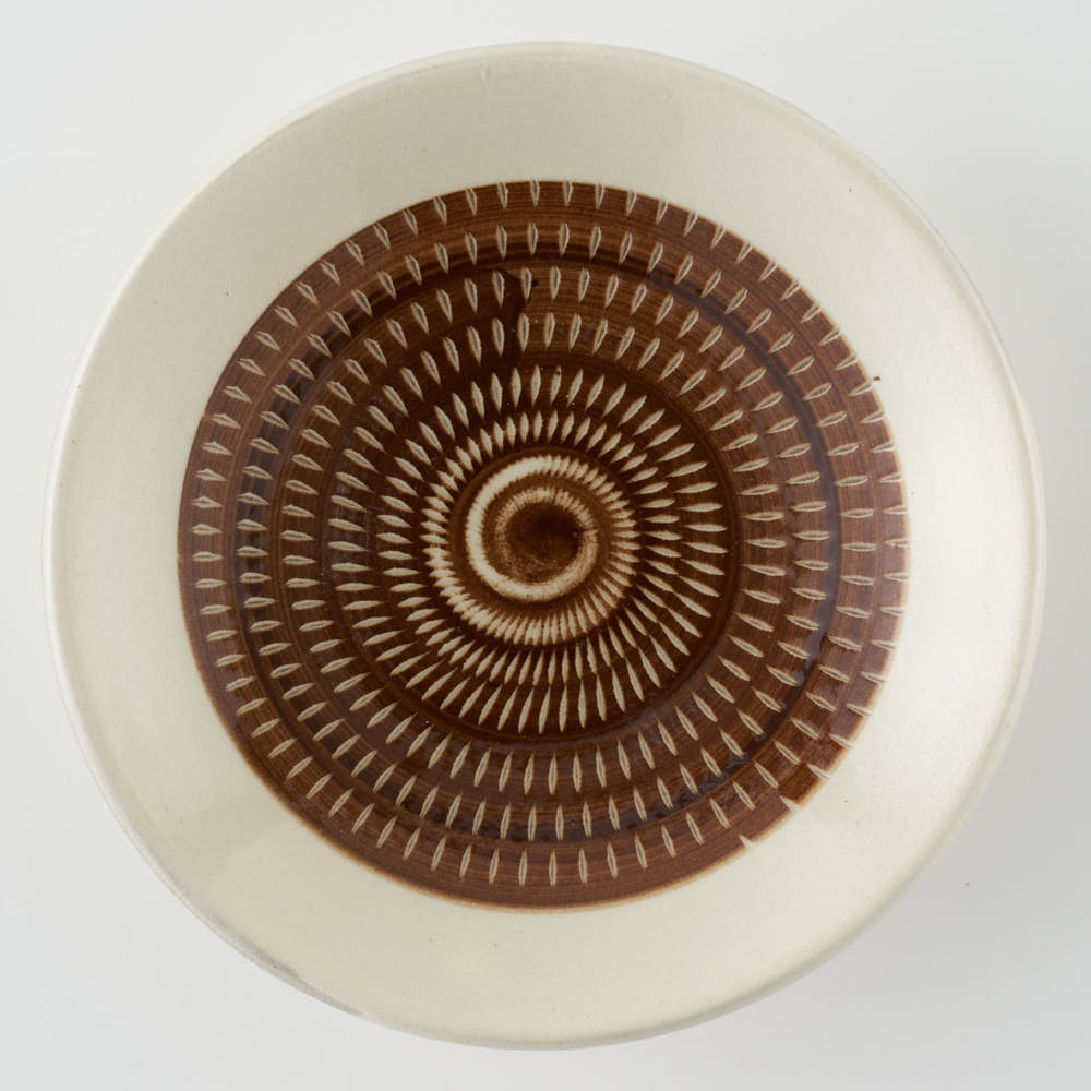 小石原焼 柳瀬窯元 傳 四寸皿 (茶呉須) 小石原焼 柳瀬窯元 小石原焼