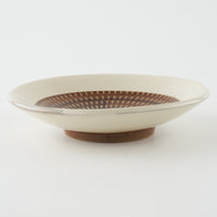 小石原焼 柳瀬窯元 傳 四寸皿 (茶呉須) 小石原焼 柳瀬窯元 小石原焼