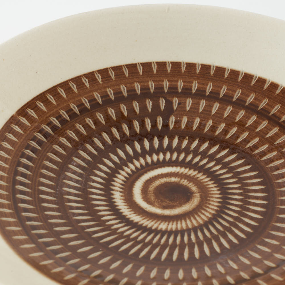 小石原焼 柳瀬窯元 傳 四寸皿 (茶呉須) 小石原焼 柳瀬窯元 小石原焼