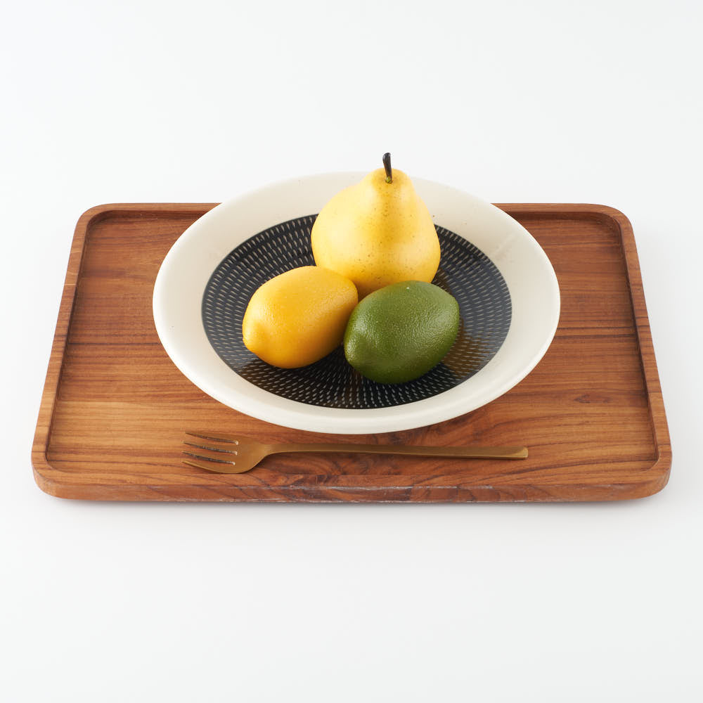 小石原焼 柳瀬窯元 傳 八寸皿 (黒呉須) ¥11,000 大人の焼き物