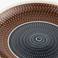 小石原焼 柳瀬窯元 七寸深皿 (呉須) 小石原焼 柳瀬窯元 小石原焼