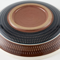 小石原焼 柳瀬窯元 七寸深皿 (呉須) 小石原焼 柳瀬窯元 小石原焼