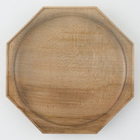 作家 鈴木潤吾 オクトゴナルプレート6寸 楓鉄染 作家 鈴木潤吾 木工もの