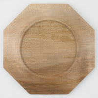 作家 鈴木潤吾 オクトゴナルプレート6寸 楓鉄染 作家 鈴木潤吾 木工もの