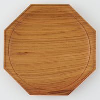 作家 鈴木潤吾 オクトゴナルプレート6寸 山桜 作家 鈴木潤吾 木工もの