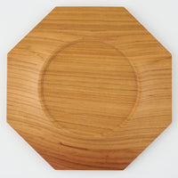 作家 鈴木潤吾 オクトゴナルプレート6寸 山桜 作家 鈴木潤吾 木工もの