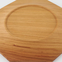 作家 鈴木潤吾 オクトゴナルプレート6寸 山桜 作家 鈴木潤吾 木工もの