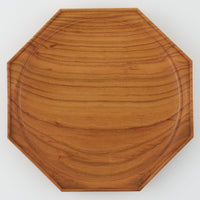 作家 鈴木潤吾 オクトゴナルプレート7寸 山桜 作家 鈴木潤吾 木工もの