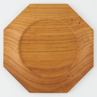 作家 鈴木潤吾 オクトゴナルプレート7寸 山桜 作家 鈴木潤吾 木工もの