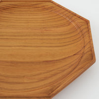 作家 鈴木潤吾 オクトゴナルプレート7寸 山桜 作家 鈴木潤吾 木工もの