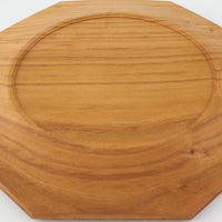 作家 鈴木潤吾 オクトゴナルプレート7寸 山桜 作家 鈴木潤吾 木工もの