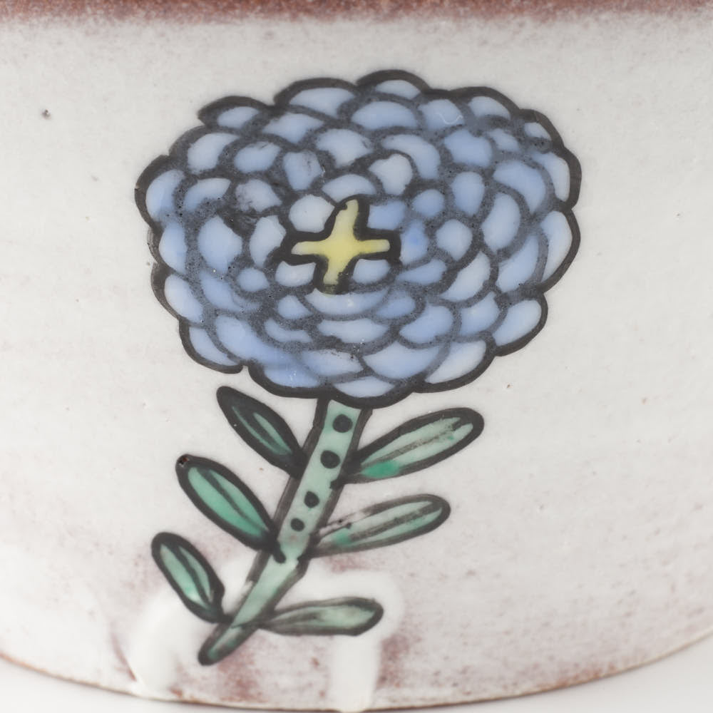 作家 長浜由起子 ブルーデイジー スープカップ 作家 長浜由起子 陶磁器作家もの