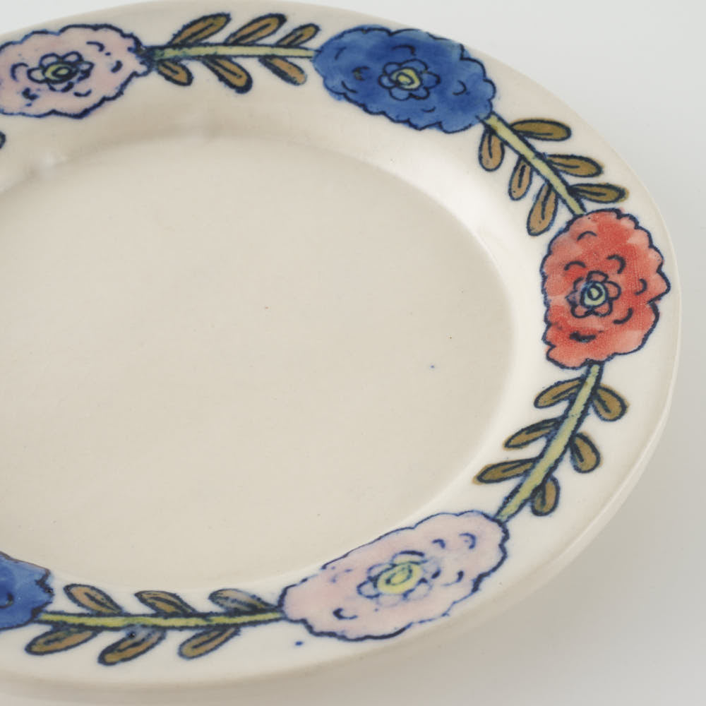 作家 長浜由起子 ポンポンダリア 4寸皿 作家 長浜由起子 陶磁器作家もの