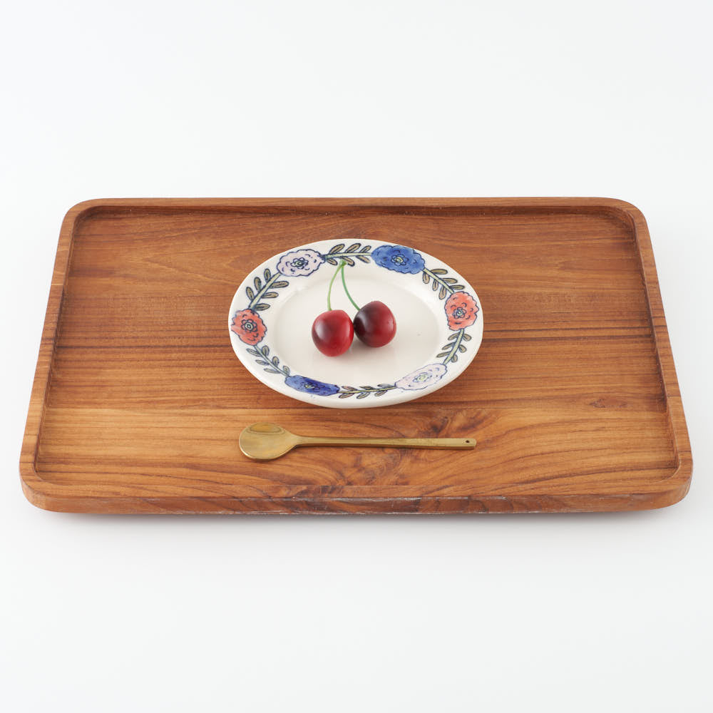 作家 長浜由起子 ポンポンダリア 4寸皿 作家 長浜由起子 陶磁器作家もの