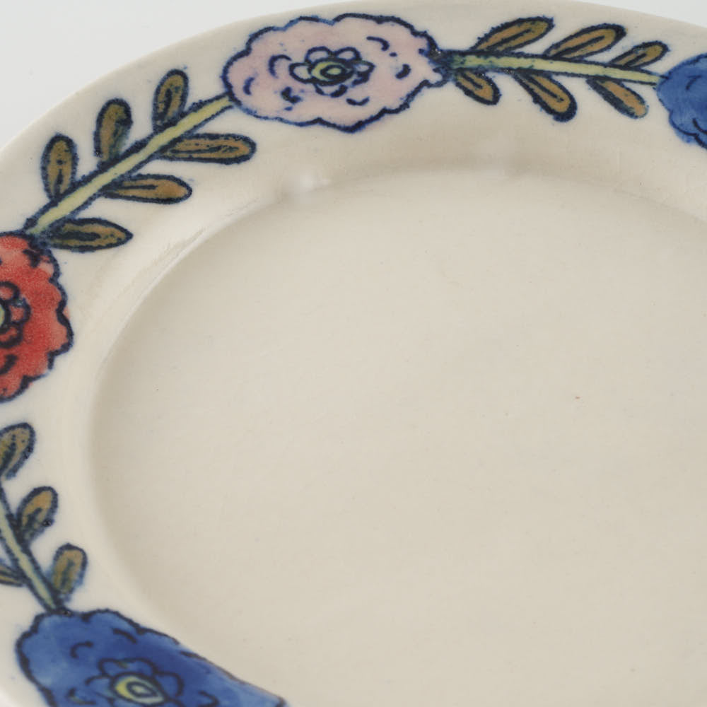 作家 長浜由起子 ポンポンダリア 4寸皿 作家 長浜由起子 陶磁器作家もの