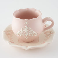 作家 杉沼里美 カップ&ソーサー・ピンク 作家 杉沼里美 陶磁器作家もの