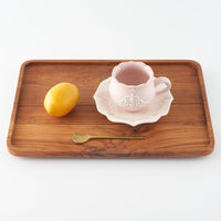 作家 杉沼里美 カップ&ソーサー・ピンク 作家 杉沼里美 陶磁器作家もの