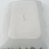 作家 杉沼里美 盛上白泥紋様長角皿・グレイ 作家 杉沼里美 陶磁器作家もの