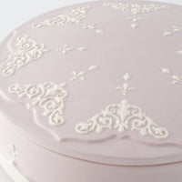 作家 杉沼里美 盛上白泥紋様陶筥・ライラック 作家 杉沼里美 陶磁器作家もの