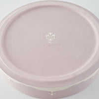 作家 杉沼里美 盛上白泥紋様陶筥・ライラック 作家 杉沼里美 陶磁器作家もの