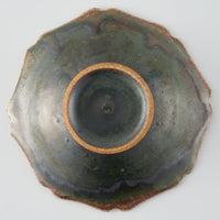 作家 亀井紀子 紅彩 レリーフ 高台小鉢 作家 亀井紀子 陶磁器作家もの