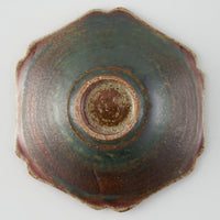 作家 亀井紀子 紅彩 レリーフ 三寸鉢 作家 亀井紀子 陶磁器作家もの