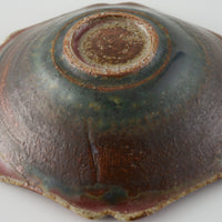 作家 亀井紀子 紅彩 レリーフ 三寸鉢 作家 亀井紀子 陶磁器作家もの