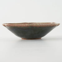 作家 亀井紀子 紅彩 レリーフ 五寸鉢 作家 亀井紀子 陶磁器作家もの