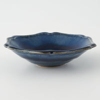 作家 亀井紀子 青彩 レリーフ 三寸鉢 作家 亀井紀子 陶磁器作家もの