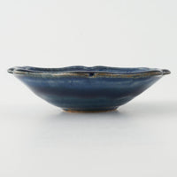 作家 亀井紀子 青彩 レリーフ 三寸鉢 作家 亀井紀子 陶磁器作家もの