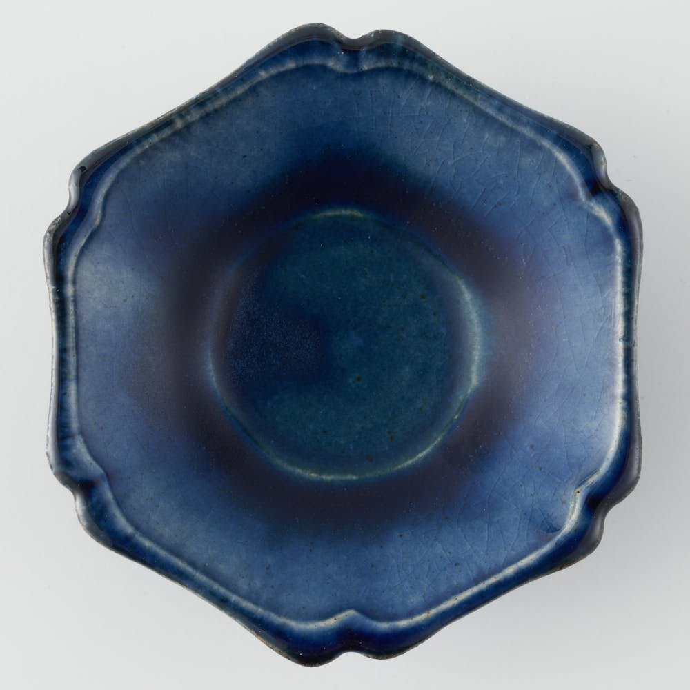 作家 亀井紀子 青彩 レリーフ 三寸鉢 ¥2,200 大人の焼き物