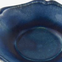 作家 亀井紀子 青彩 レリーフ 三寸鉢 作家 亀井紀子 陶磁器作家もの